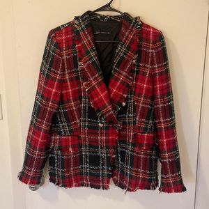 Zara plaid blazer